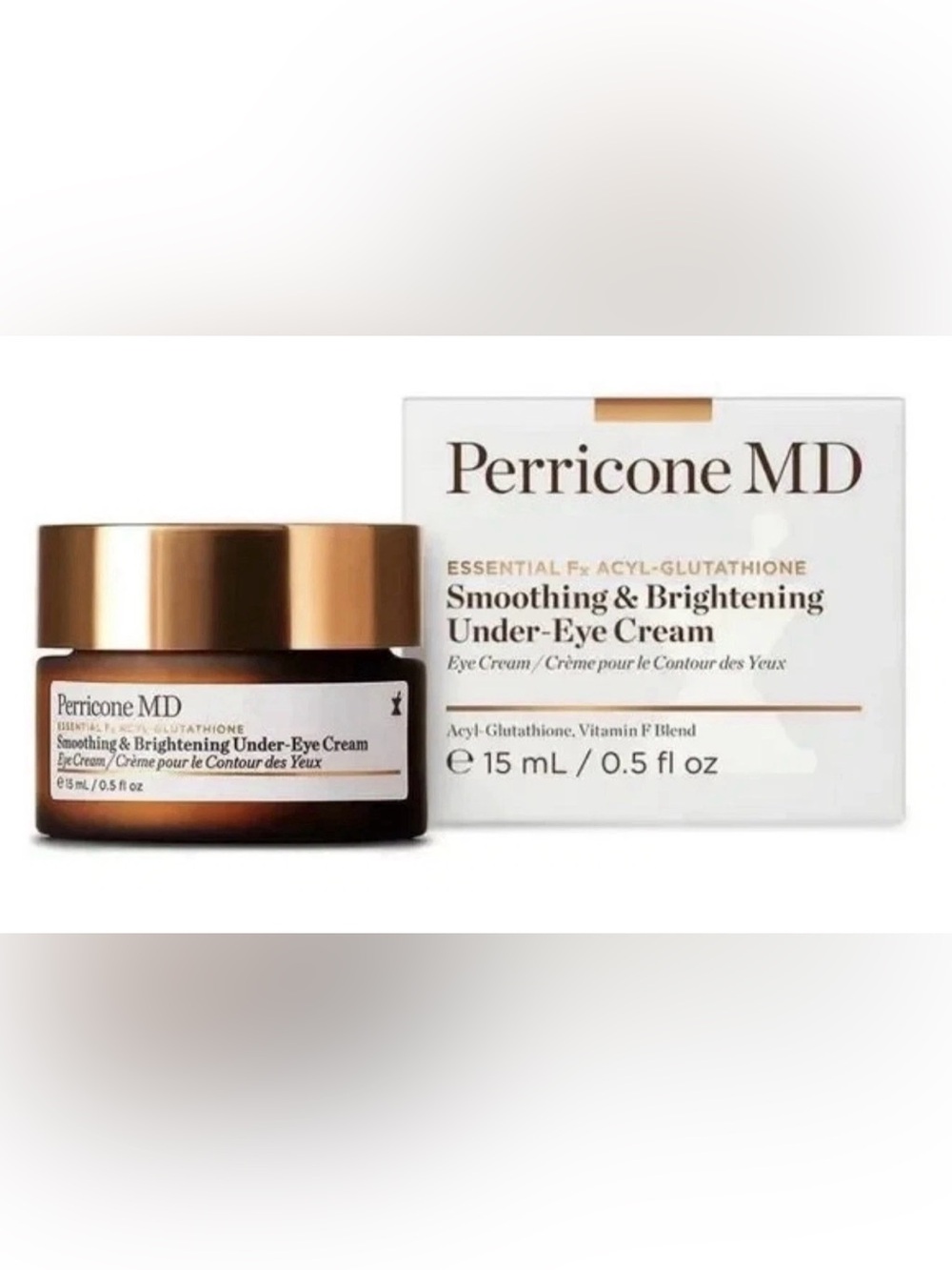 Perricone MD Essential Fx Acyl Glutathione Brightening Under Eye Cream NIB